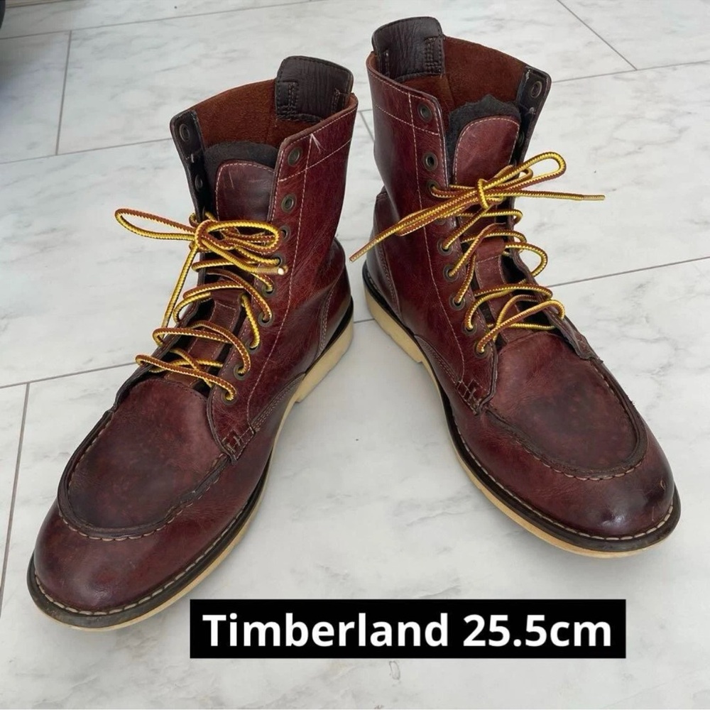 Vintage Timberland Leather Work Boots Shoes
Brown Size Men's 10    84557    7872